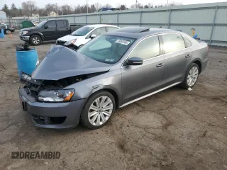 2013 Volkswagen Passat SE with VIN 1VWBP7A32DC020807, listed as a Copart auction lot 49062465 with Not provided miles and Salvage title. Bid and sale history available at DreamBid. Image 1.