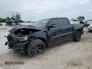 2022 Ram 1500 Limited with VIN 1C6SRFHT8NN260017, listed as a Copart auction lot 63163055 with 45,880 mi miles and Salvage title. Bid and sale history available at DreamBid. Image 1.