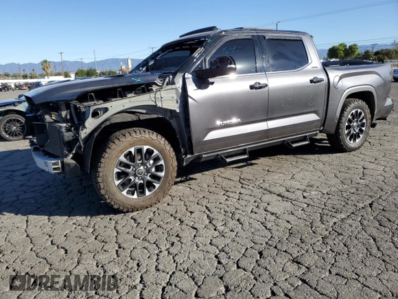 2023 Toyota Tundra Limited Hybrid with VIN 5TFJC5DB7PX021014, listed as a Copart auction lot 45762685 with 64,990 mi miles and Salvage title. Bid and sale history available at DreamBid. Image 1.