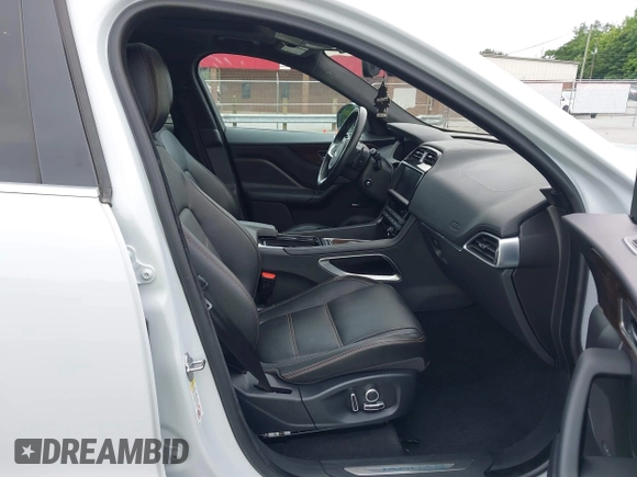 2019 Jaguar F-Pace 25t Prestige with VIN SADCK2GX3KA602396, listed as a IAAI auction lot 42377936 with 58,274 mi miles and . Bid and sale history available at DreamBid. Image 5.