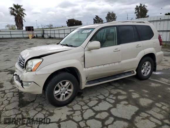 2003 Lexus GX 470 z VIN JTJBT20X330006191, wystawiony jako Copart lot #53516235 z przebiegiem 146 860 mil mil oraz Szkoda całkowita • Salvage title. Historia ofert i sprzedaży dostępna na DreamBid. Obrazek 1.