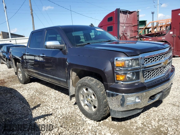 2015 Chevrolet Silverado 1500 LTZ with VIN 3GCUKSEC0FG334527, listed as a Copart auction lot 50331955 with 134,937 mi miles and Salvage Title. Bid and sale history available at DreamBid. Image 4.