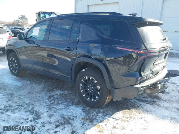 2024 Chevrolet Traverse AWD Z71 with VIN 1GNEVJKS0RJ155142, listed as a IAAI auction lot 41346737 with 15,669 mi miles. Bid and sale history available at carsss.com. Image 3.