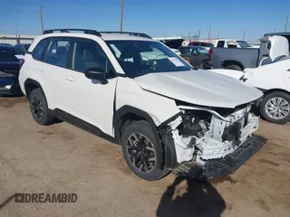2025 Subaru Forester with VIN JF2SLDACXSH437347, listed as a IAAI auction lot 41734907 with Not provided miles and . Bid and sale history available at DreamBid. Image 1.