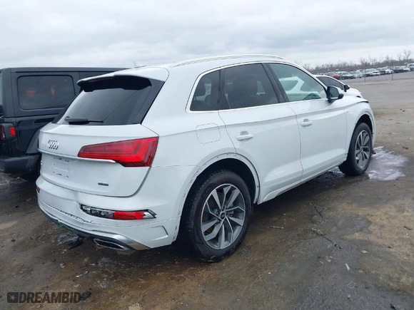 2023 Audi Q5 S line Premium Plus with VIN WA1EAAFY6P2030702, listed as a IAAI auction lot 41691330 with 14,339 mi miles. Bid and sale history available at carsss.com. Image 4.