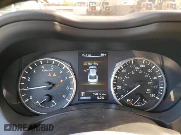 2018 Infiniti Q50 3.0t LUXE with VIN JN1EV7AR4JM430690, listed as a Copart auction lot 54324925 with 69,812 mi miles and Salvage Title. Bid and sale history available at carsss.com. Image 9.