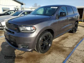 2019 Dodge Durango GT Plus with VIN 1C4RDJDG3KC651388, listed as a Copart auction lot 49805755 with 93,708 mi miles and Salvage Title. Bid and sale history available at carsss.com. Image 1.