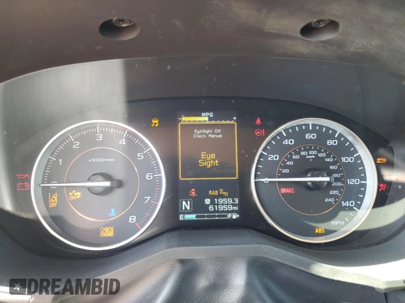 2019 Subaru Crosstrek Limited with VIN JF2GTANC4KH222187, listed as a Copart auction lot 51497575 with 61,959 mi miles and Salvage title. Bid and sale history available at DreamBid. Image 9.