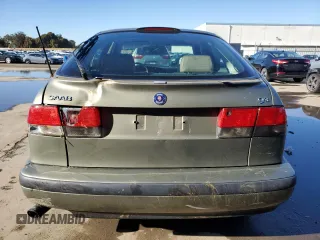 1999 Saab 9-3 SE with VIN YS3DF55NXX2001956, listed as a Copart auction lot 43873455 with 127,950 mi miles and Salvage Title. Bid and sale history available at carsss.com. Image 6.