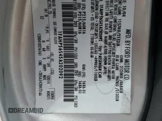 2005 Ford Taurus SEL with VIN 1FAHP56S45A202092, listed as a Copart auction lot 62223514 with Not Provided miles and Non Repairable. Bid and sale history available at DreamBid. Image 12.
