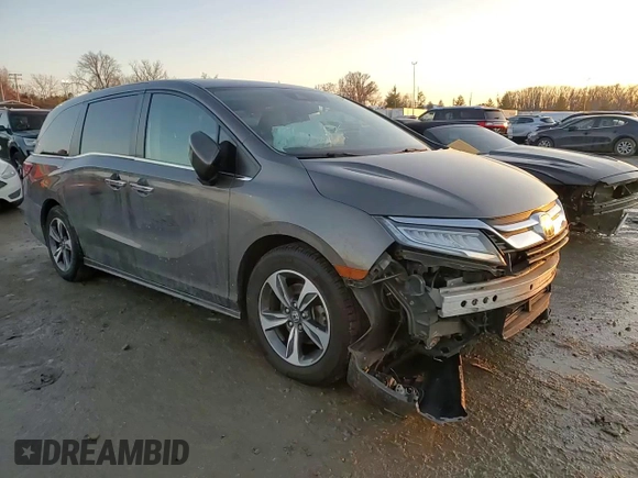 2019 Honda Odyssey Touring with VIN 5FNRL6H83KB085223, listed as a Copart auction lot 87628395 with 163,035 mi miles and Salvage Title. Bid and sale history available at carsss.com. Image 12.