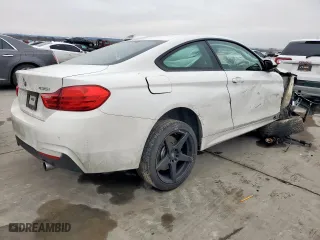 2015 BMW 4 Series 435i xDrive with VIN WBA3R5C56FK371424, listed as a Copart auction lot 45650215 with 67,928 mi miles and Salvage Title. Bid and sale history available at carsss.com. Image 3.