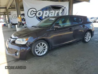 2011 Lexus CT 200h with VIN JTHKD5BH8B2016353, listed as a Copart auction lot 56593395 with 182,156 mi miles and Salvage title. Bid and sale history available at DreamBid. Image 1.