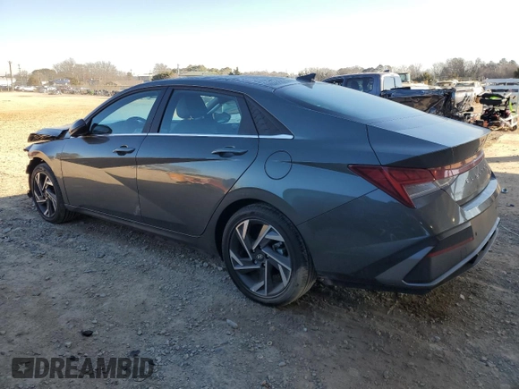 2024 Hyundai Elantra Limited z VIN KMHLN4DJ7RU102759, wystawiony jako Copart lot #42094845 z przebiegiem 1 008 mil mil oraz Szkoda całkowita • Salvage title. Historia ofert i sprzedaży dostępna na DreamBid. Obrazek 2.
