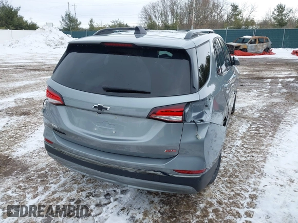 2023 Chevrolet Equinox RS with VIN 3GNAXMEG4PS132105, listed as a IAAI auction lot 41596391 with 36,893 mi miles. Bid and sale history available at carsss.com. Image 4.