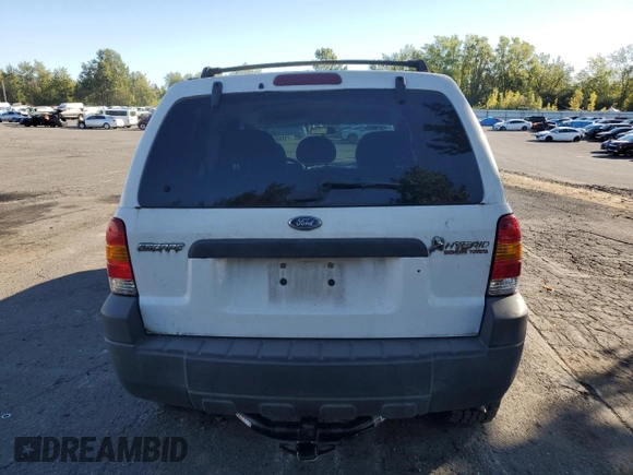 2006 Ford Escape Hybrid with VIN 1FMCU96H26KC44244, listed as a Copart auction lot 73666514 with 182,015 mi miles and Salvage Title. Bid and sale history available at carsss.com. Image 6.