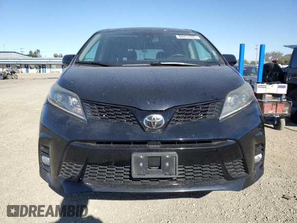 2020 Toyota Sienna SE with VIN 5TDXZ3DC2LS029818, listed as a Copart auction lot 88257995 with 55,027 mi miles and Salvage Title. Bid and sale history available at carsss.com. Image 5.