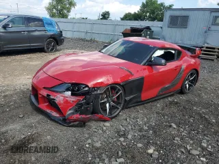 2021 Toyota Supra 3.0 with VIN WZ1DB0C03MW038964, listed as a Copart auction lot 61932835 with 24,556 mi miles and Salvage title. Bid and sale history available at DreamBid. Image 1.