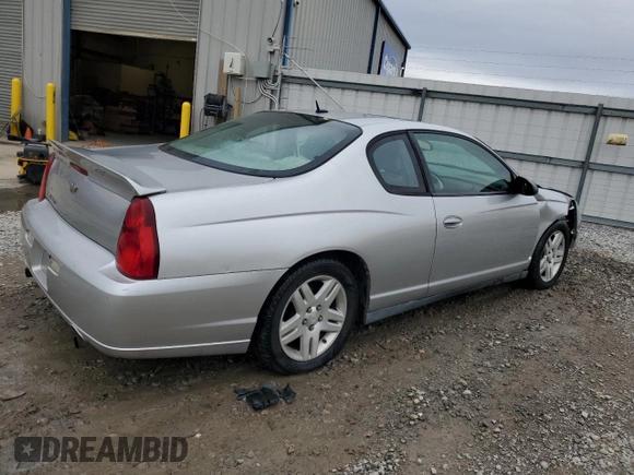 2006 Chevrolet Monte Carlo LT 3.9L z VIN 2G1WK151569412773, wystawiony jako Copart lot #44236245 z przebiegiem 274 586 mil mil oraz Szkoda całkowita • Salvage title. Historia ofert i sprzedaży dostępna na DreamBid. Obrazek 3.