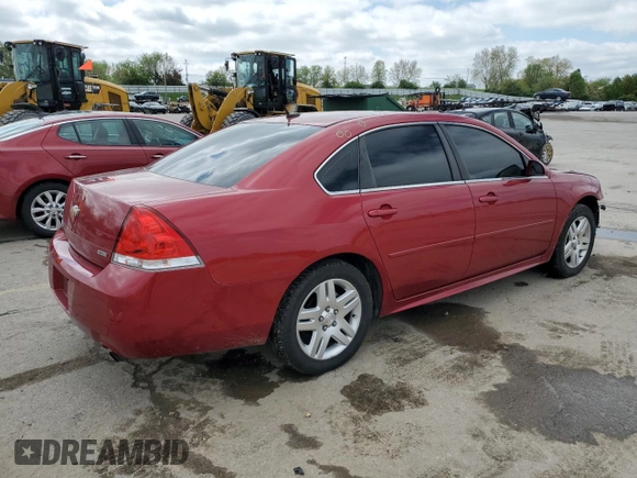 2014 Chevrolet Impala LT z VIN 2G1WB5E38E1100467, wystawiony jako Copart lot #53897325 z przebiegiem 151 914 mil mil oraz Szkoda całkowita • Salvage title. Historia ofert i sprzedaży dostępna na DreamBid. Obrazek 3.