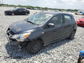 2024 Mitsubishi Mirage ES z VIN ML32AUHJ0RH002455, wystawiony jako Copart lot #58367975 z przebiegiem 52 721 mil mil oraz Szkoda całkowita • Salvage title. Historia ofert i sprzedaży dostępna na DreamBid. Obrazek 1.