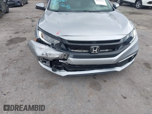 2021 Honda Civic Sedan EX-L with VIN 19XFC1F77ME008461, listed as a IAAI auction lot 41920231 with 31,912 mi miles. Bid and sale history available at carsss.com. Image 6.