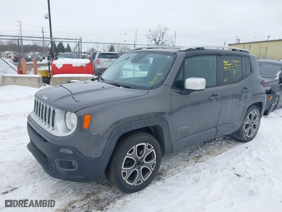 2016 Jeep Renegade Limited with VIN ZACCJADT5GPD52371, listed as a IAAI auction lot 41637114 with 175,162 mi miles. Bid and sale history available at carsss.com. Image 2.