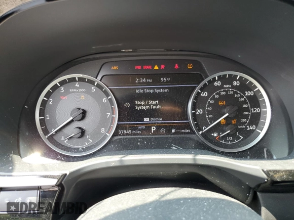 2022 Infiniti QX60 Pure with VIN 5N1DL1ES5NC338231, listed as a Copart auction lot 60042735 with 37,945 mi miles and Salvage title. Bid and sale history available at DreamBid. Image 9.