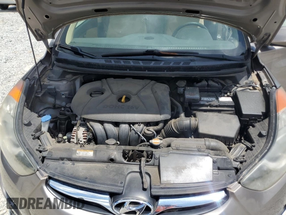 2013 Hyundai Elantra GLS with VIN 5NPDH4AE6DH169394, listed as a Copart auction lot 62767225 with 76,277 mi miles and Salvage title. Bid and sale history available at DreamBid. Image 11.