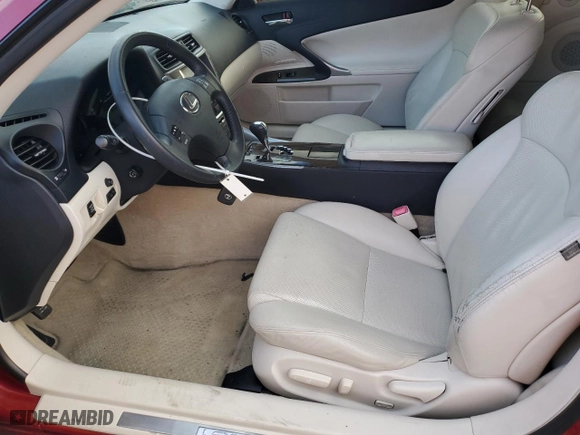 2010 Lexus IS 250C with VIN JTHFF2C27A2512196, listed as a Copart auction lot 84708654 with 148,995 mi miles and Salvage Title. Bid and sale history available at carsss.com. Image 7.