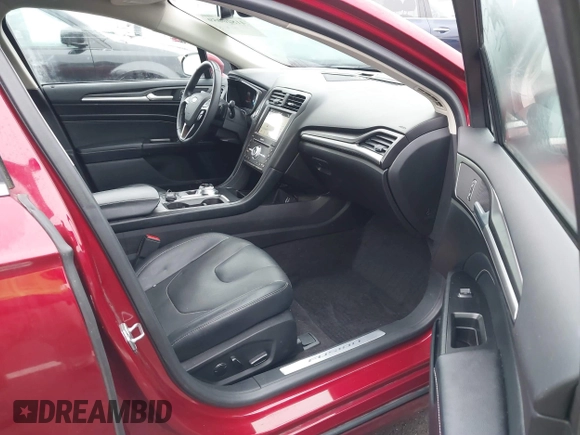 2019 Ford Fusion Titanium with VIN 3FA6P0K98KR179513, listed as a IAAI auction lot 41820059 with 112,155 mi miles. Bid and sale history available at carsss.com. Image 5.