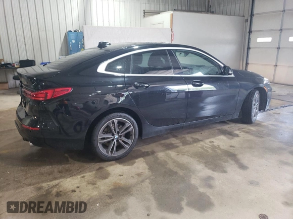 2021 BMW 2 Series 228i xDrive with VIN WBA73AK0XM7H40998, listed as a Copart auction lot 58582015 with 38,899 mi miles and Salvage title. Bid and sale history available at DreamBid. Image 3.