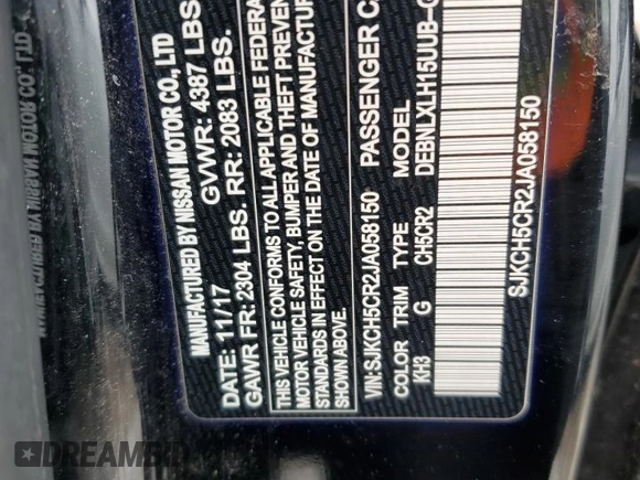 2018 Infiniti QX30 Luxury with VIN SJKCH5CR2JA058150, listed as a Copart auction lot 42231625 with 185,099 mi miles and Clean title. Bid and sale history available at DreamBid. Image 13.
