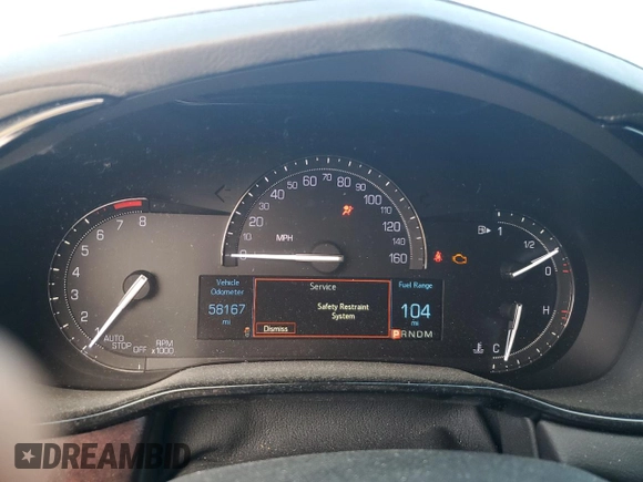 2019 Cadillac CTS Luxury AWD z VIN 1G6AX5SX4K0147273, wystawiony jako Copart lot #54537985 z przebiegiem 58 167 mil mil oraz Szkoda całkowita • Salvage title. Historia ofert i sprzedaży dostępna na DreamBid. Obrazek 9.