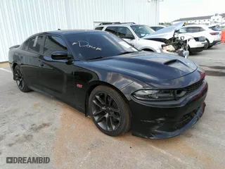 2020 Dodge Charger Scat Pack with VIN 2C3CDXGJXLH111605, listed as a IAAI auction lot 37160638 with 48,767 mi miles. Bid and sale history available at carsss.com. Image 1.