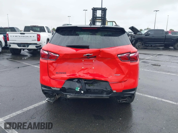 2022 Chevrolet Blazer RS with VIN 3GNKBERS5NS186565, listed as a IAAI auction lot 41454682 with 45,235 mi miles and . Bid and sale history available at DreamBid. Image 16.