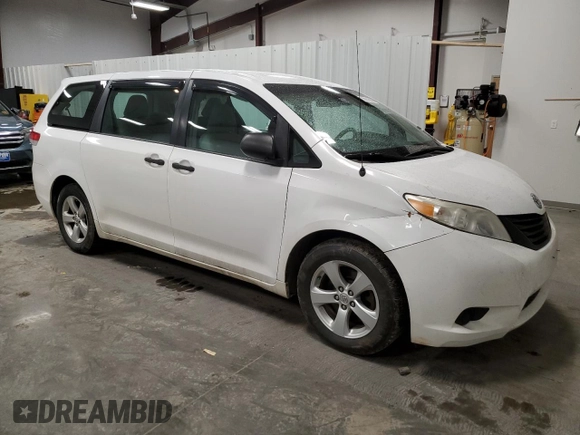 2013 Toyota Sienna L with VIN 5TDZK3DC3DS352709, listed as a Copart auction lot 50143905 with 126,059 mi miles and Salvage Title. Bid and sale history available at carsss.com. Image 4.