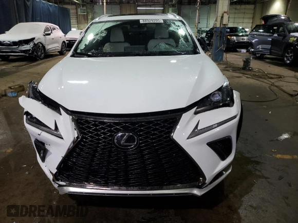 2021 Lexus NX with VIN JTJSARDZ8M2252184, listed as a Copart auction lot 88929205 with 7,077 mi miles and Salvage Title. Bid and sale history available at carsss.com. Image 5.