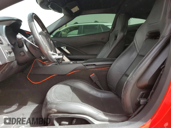 2015 Chevrolet Corvette 1LT with VIN 1G1YA2D74F5117037, listed as a Copart auction lot 49231505 with 50,488 mi miles and Salvage title. Bid and sale history available at DreamBid. Image 7.
