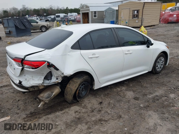 2020 Toyota Corolla L with VIN 5YFDPRAEXLP106963, listed as a IAAI auction lot 41343163 with 62,586 mi miles and . Bid and sale history available at DreamBid. Image 4.