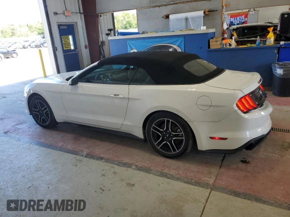 2018 Ford Mustang EcoBoost Premium with VIN 1FATP8UHXJ5165104, listed as a Copart auction lot 47358885 with 27,137 mi miles and Salvage title. Bid and sale history available at DreamBid. Image 2.