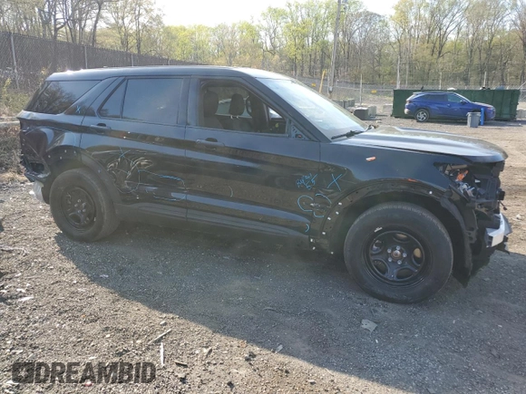 2022 Ford Police Interceptor Utility z VIN 1FM5K8AW7NNA13612, wystawiony jako Copart lot #53203665 z przebiegiem 25 686 mil mil oraz Tytuł czysty. Historia ofert i sprzedaży dostępna na DreamBid. Obrazek 4.