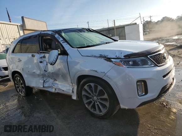 2014 Kia Sorento SX with VIN 5XYKW4A77EG502287, listed as a Copart auction lot 85153084 with 0 mi miles and Salvage Title. Bid and sale history available at carsss.com. Image 4.