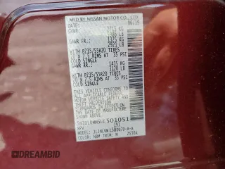 2020 Infiniti QX60 Luxe with VIN 5N1DL0MM5LC501051, listed as a Copart auction lot 61368415 with 91,558 mi miles and Salvage title. Bid and sale history available at DreamBid. Image 13.