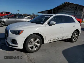 2021 Audi Q3 Premium with VIN WA1AUCF32M1067589, listed as a Copart auction lot 46533795 with 88,981 mi miles and Salvage title. Bid and sale history available at DreamBid. Image 1.