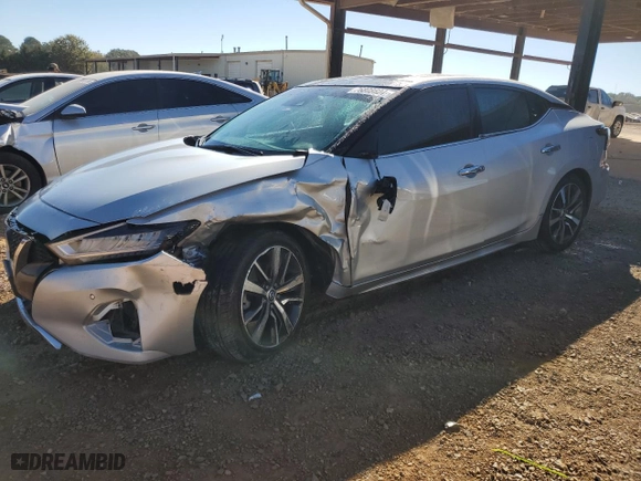 2020 Nissan Maxima SL with VIN 1N4AA6DV3LC369552, listed as a Copart auction lot 76808604 with 91,714 mi miles and Salvage Title. Bid and sale history available at carsss.com. Image 1.
