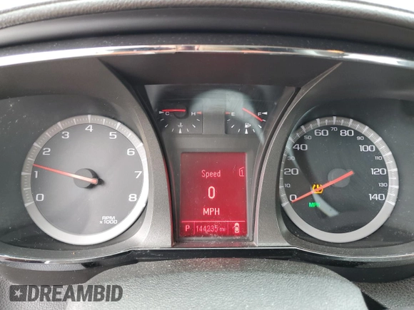 2012 GMC Terrain SLE-2 with VIN 2GKFLTEK7C6161829, listed as a Copart auction lot 58785535 with 144,235 mi miles and Salvage title. Bid and sale history available at DreamBid. Image 9.