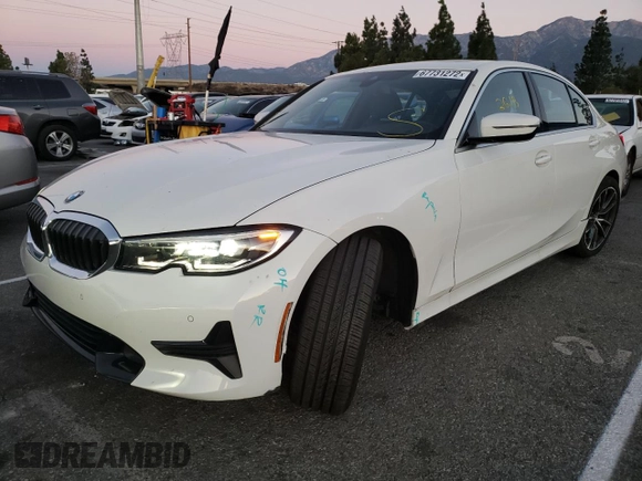 2019 BMW 3 Series 330i with VIN WBA5R1C53KFH24354, listed as a Copart auction lot 67731272 with 26,107 mi miles. Bid and sale history available at carsss.com. Image 1.