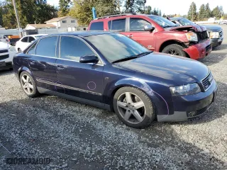 2002 Audi A4 3.0L with VIN WAULT68E82A134885, listed as a Copart auction lot 77650234 with 116,446 mi miles and Salvage Title. Bid and sale history available at carsss.com. Image 4.