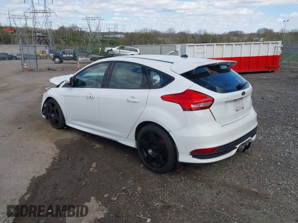 2017 Ford Focus ST with VIN 1FADP3L99HL310186, listed as a IAAI auction lot 41963368 with 93,769 mi miles and . Bid and sale history available at carsss.com. Image 3.